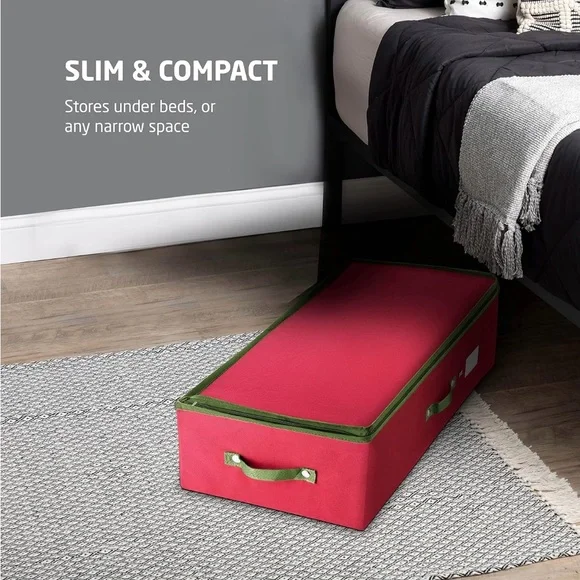 ZOBER Christmas Ornament Storage Stores 64 Ornaments 3 Inch Cube Compartments - Picture 3 of 8